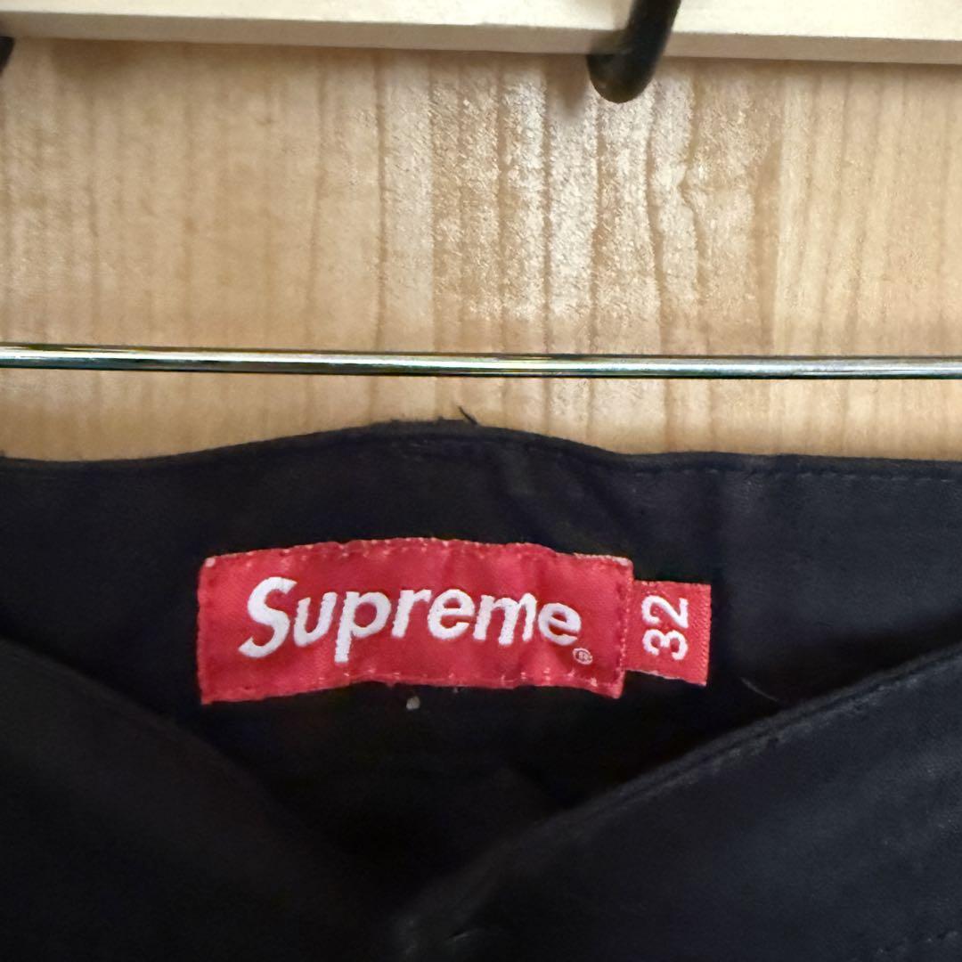 supreme カーゴパンツ　黒　32