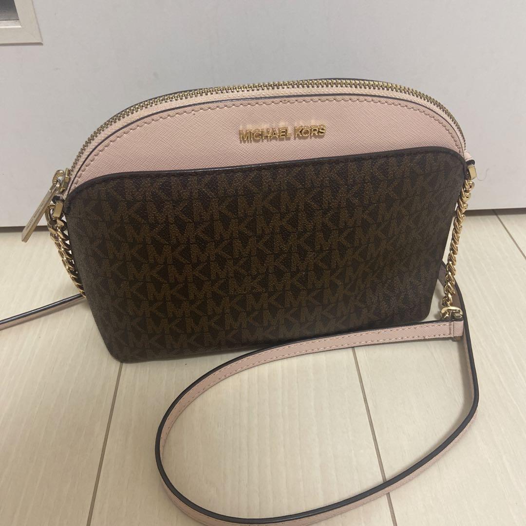 MICHAEL KORS ショルダーバッグ ブラウン/ピンク
