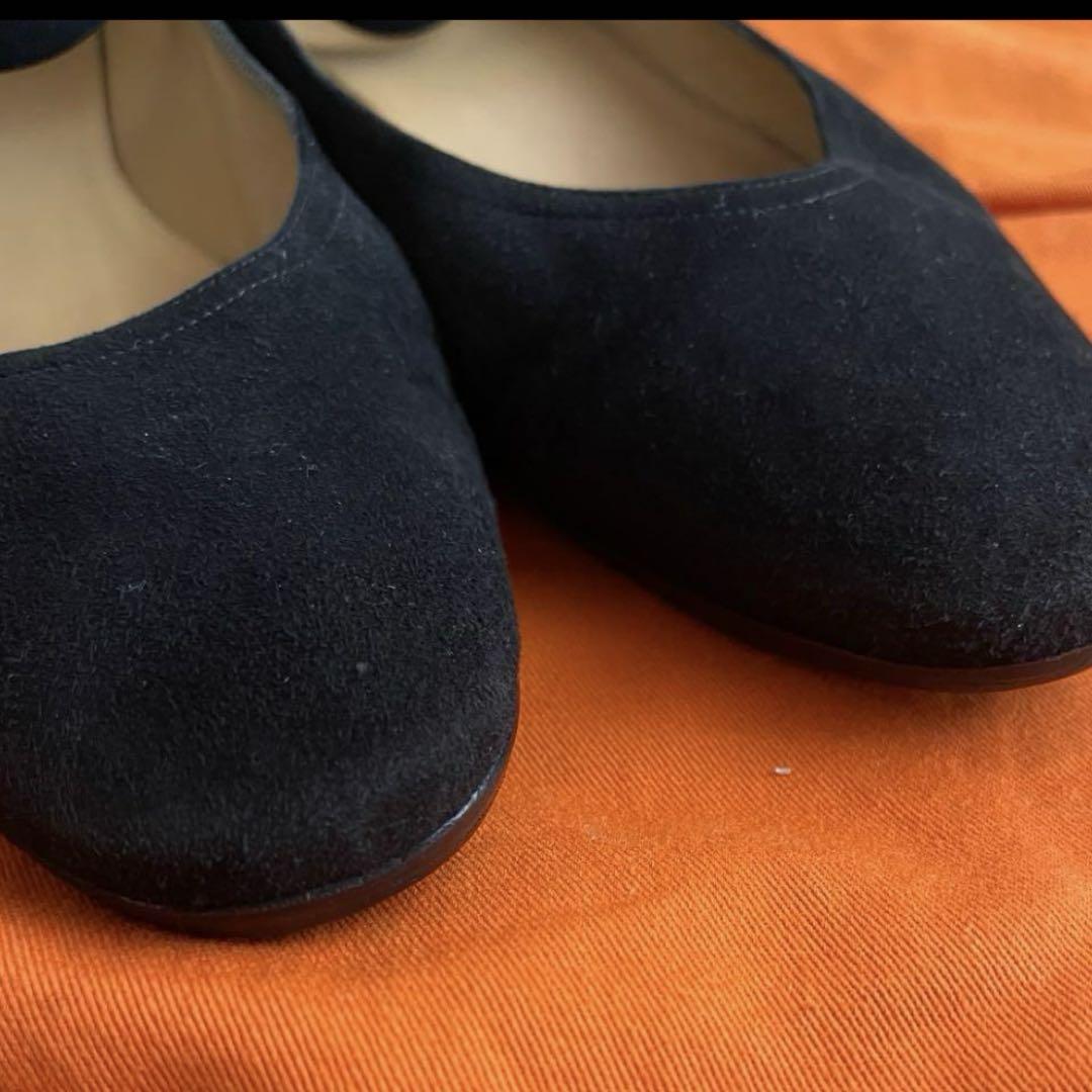 美品　HERMES バレーシューズ　37.5 ブラック