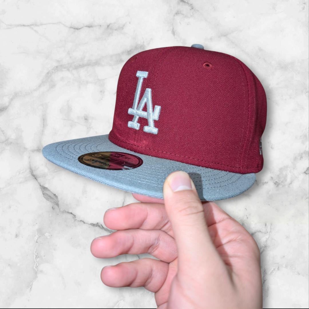 New Era 9FIFTY LAキャップ バーガンディ