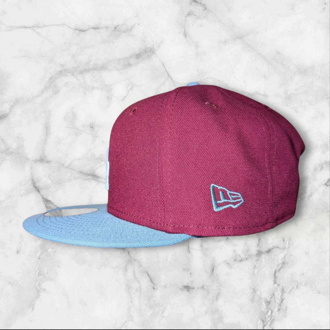 New Era 9FIFTY LAキャップ バーガンディ