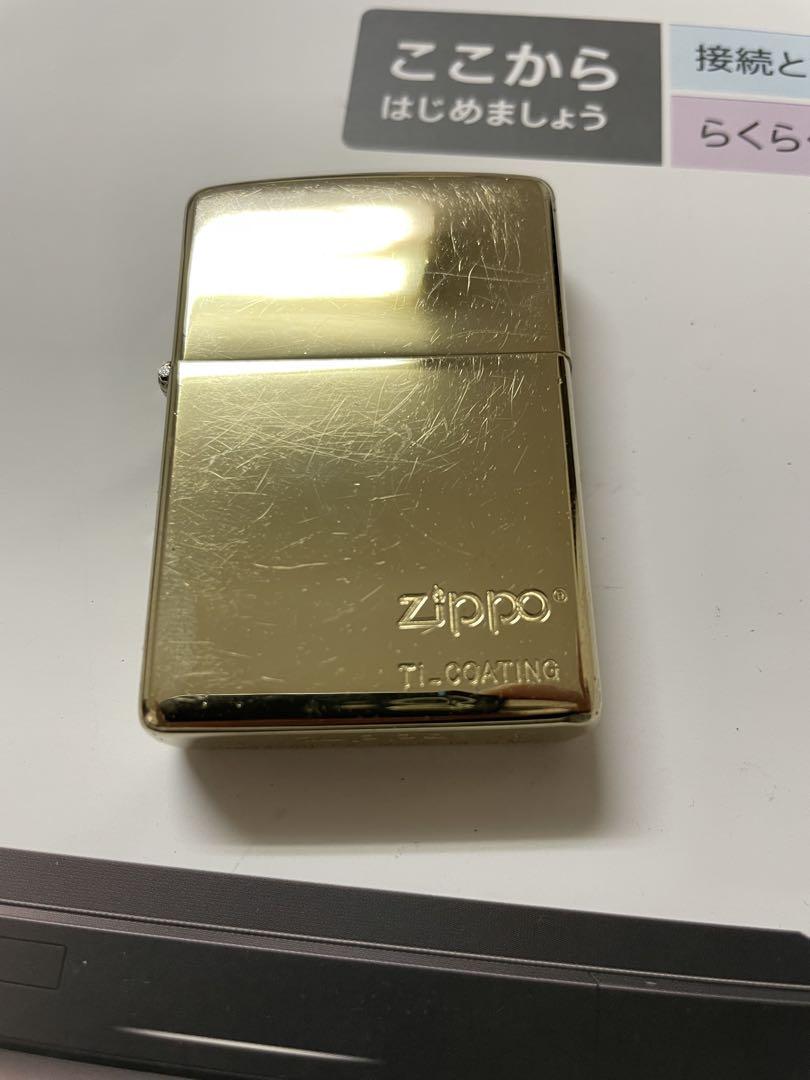 Zippo ライター 金色 ティーコーティング