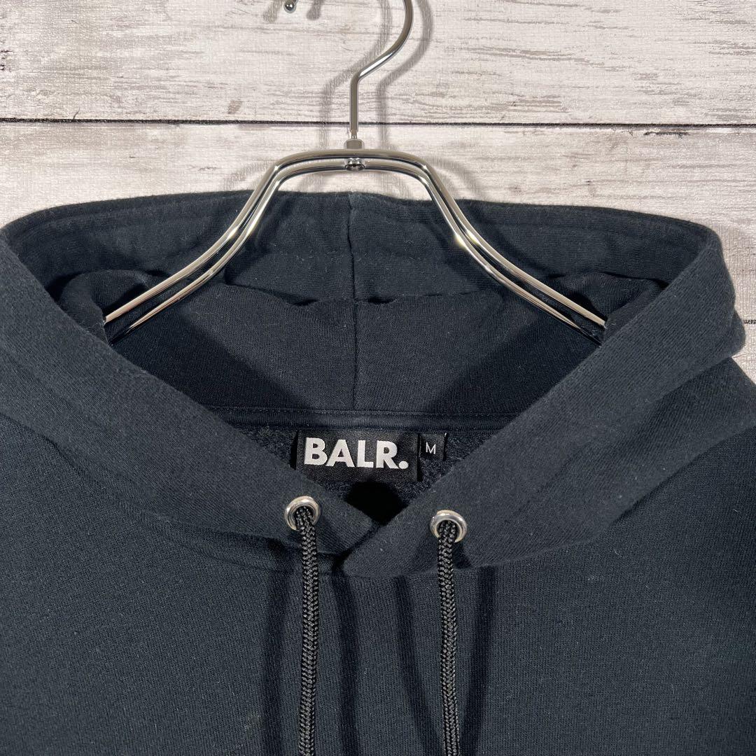 『希少デザイン』　BALR. パーカー　スリーブロゴ　バッグロゴ　黒　【M】