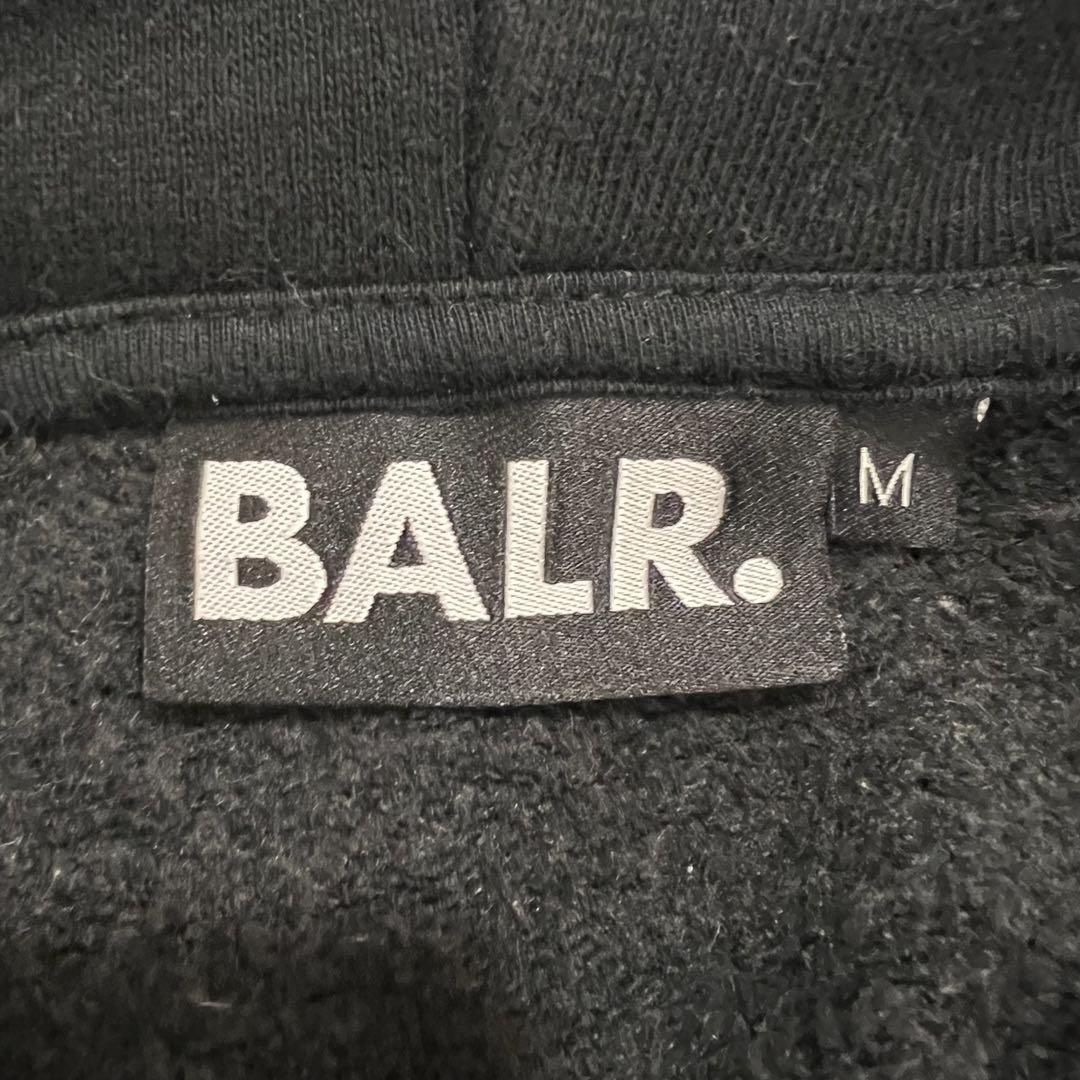 『希少デザイン』　BALR. パーカー　スリーブロゴ　バッグロゴ　黒　【M】