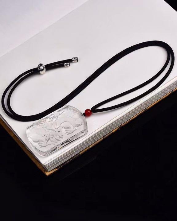らくらくメ ⭐︎ ネックレス 48x30x12mm QBDm4-m71550105209 高級 白水晶 スです