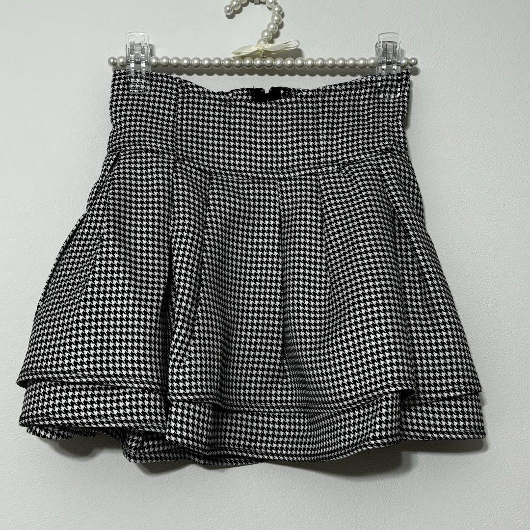 【ミシェルマカロン】美脚スカート 千鳥柄 M 新品未使用