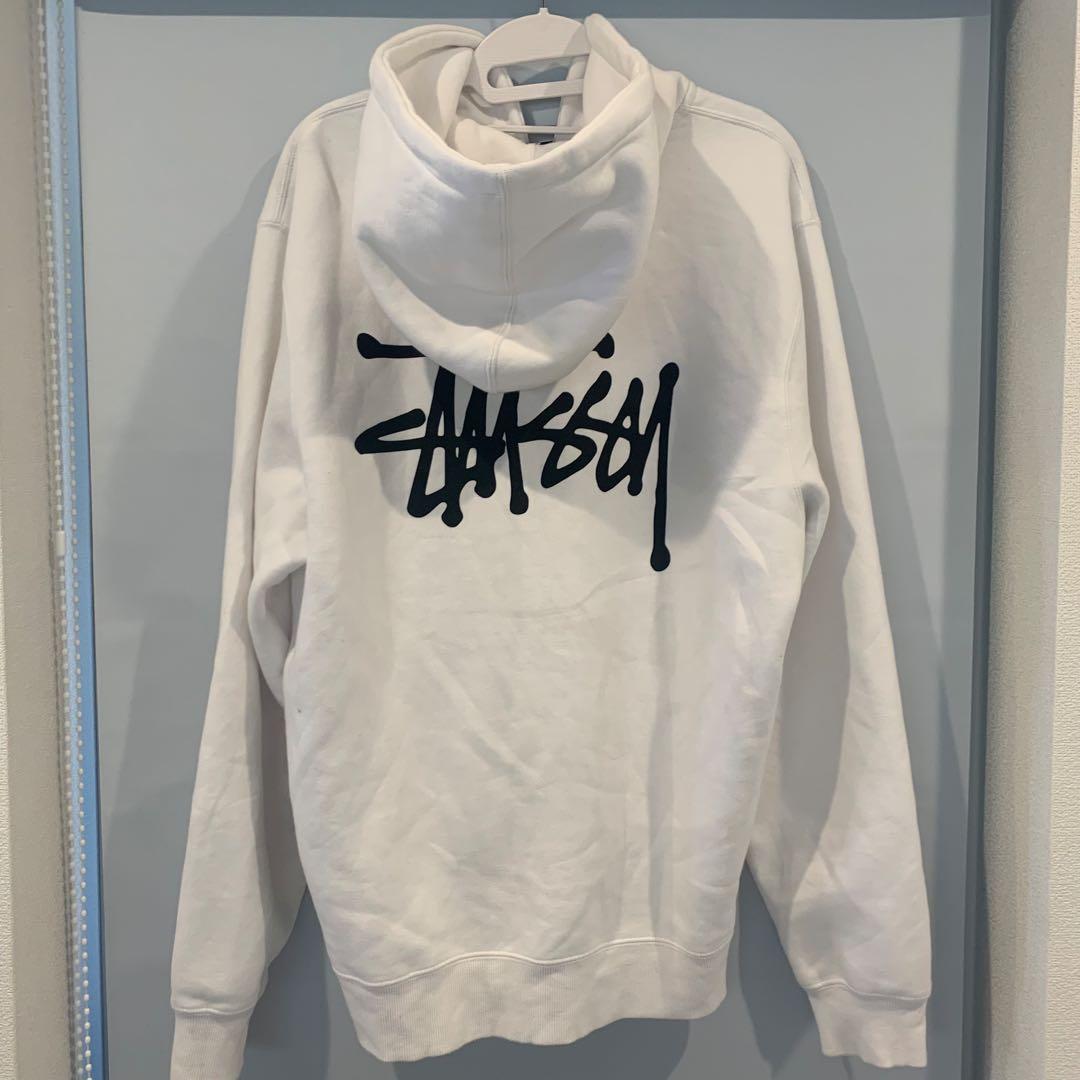 Stussy ホワイト パーカー Mサイズ