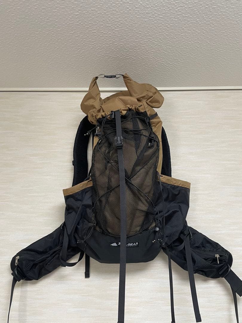 3FUL GEAR バックパック ブラック/ブラウン　リュック　登山　キャンプ