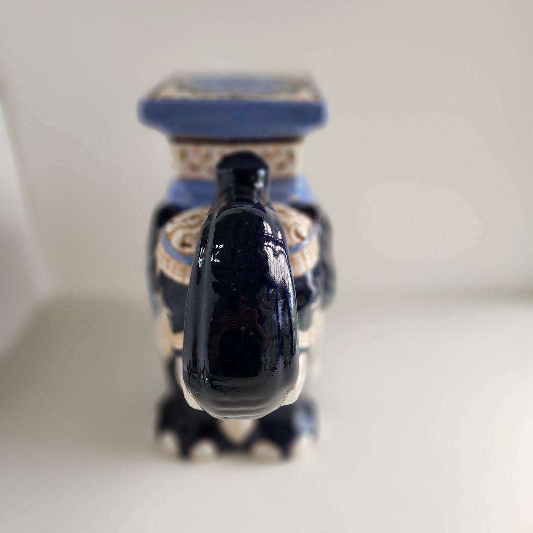 特大サイズ 象 置物 縁起物 花台 エスニック 陶器 オブジェ 特大サイズ 象 置物 縁起物 花台 エスニック 陶器 オブジェ