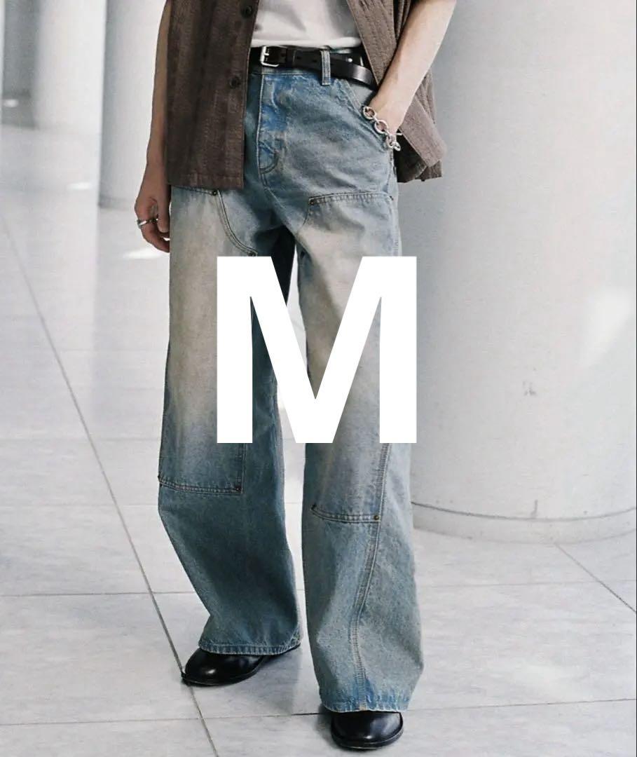 初販品　DOUBLE KNEE CURVED SEEM BAGGY DENIM