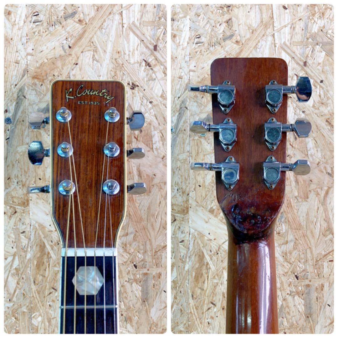 ハカランダ　K.country D-400 春日楽器　70年代　ケース付き ハカランダ K.country D-400 春日楽器 70年代 ケース付き