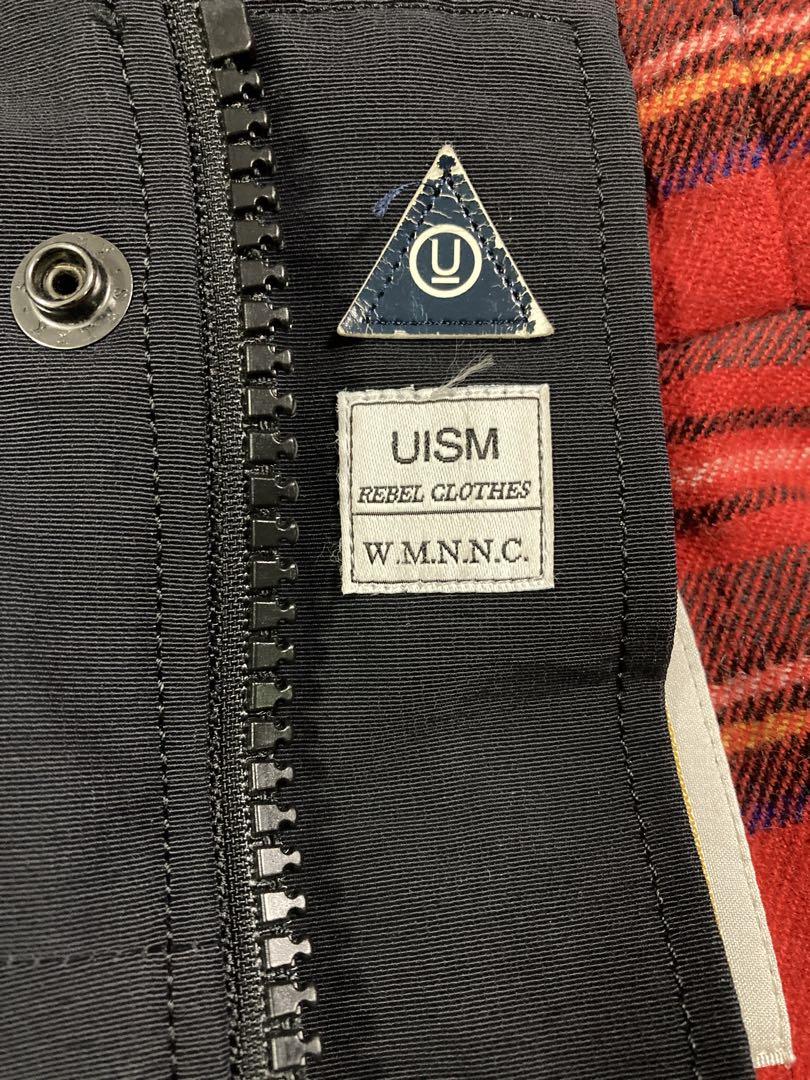 アンダーカバーundercoverism 袖レザー　マウンテンパーカー