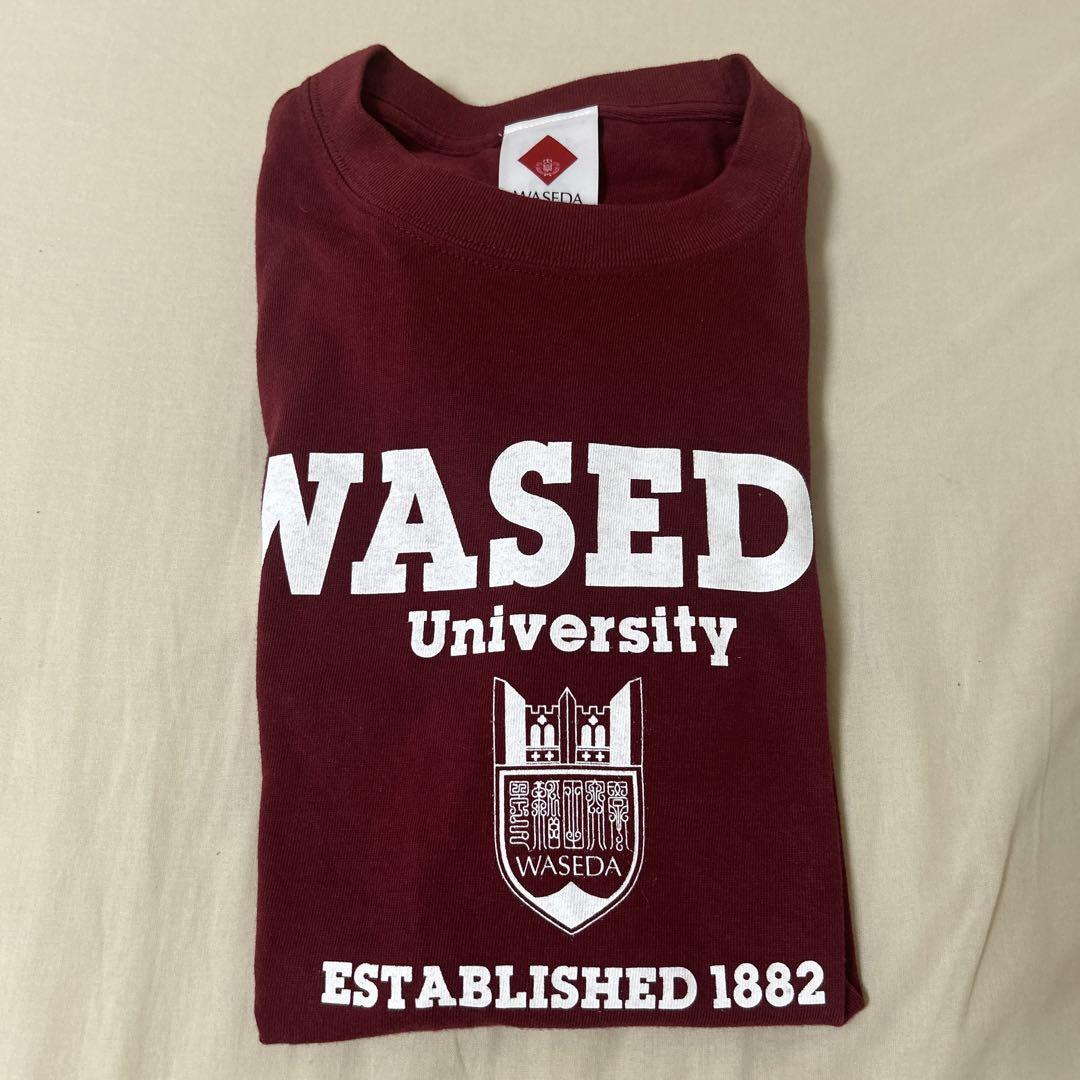 Amazon.co.jp: 早稲田大学 Tシャツ Sサイズ エンジ : ファッション
