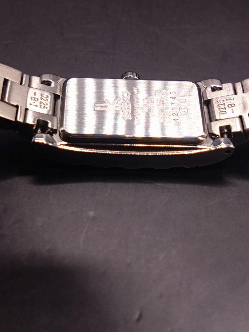美品！SEIKO LUKIA 1F20 ダイヤ8粒入りケース 電池パッキン交換