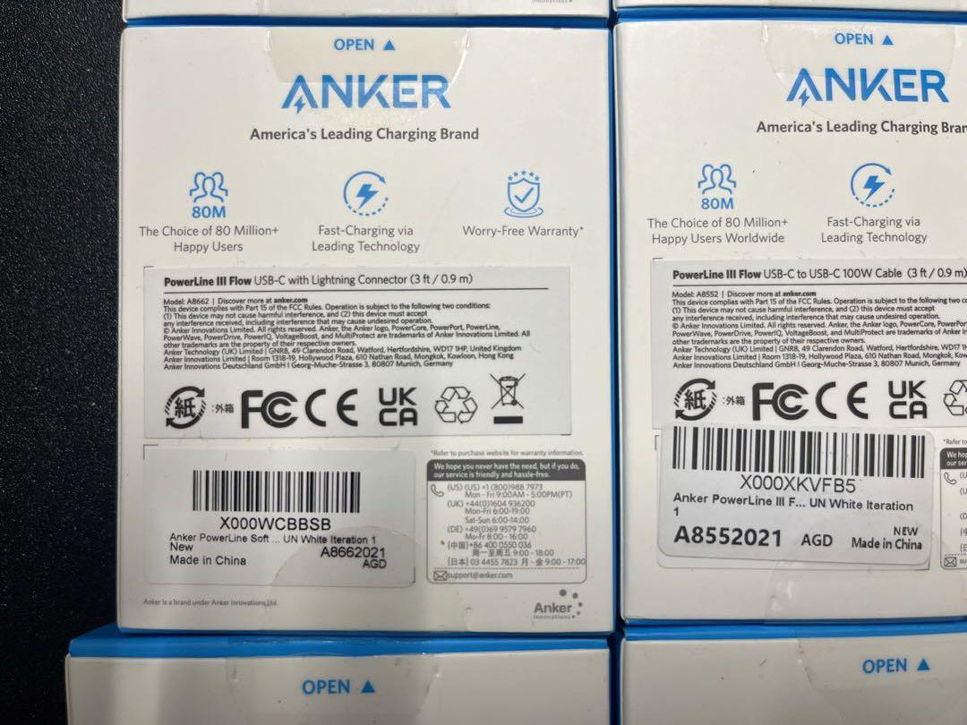 【セット】Anker アンカー　USBケーブル&ケーブルホルダー　セット