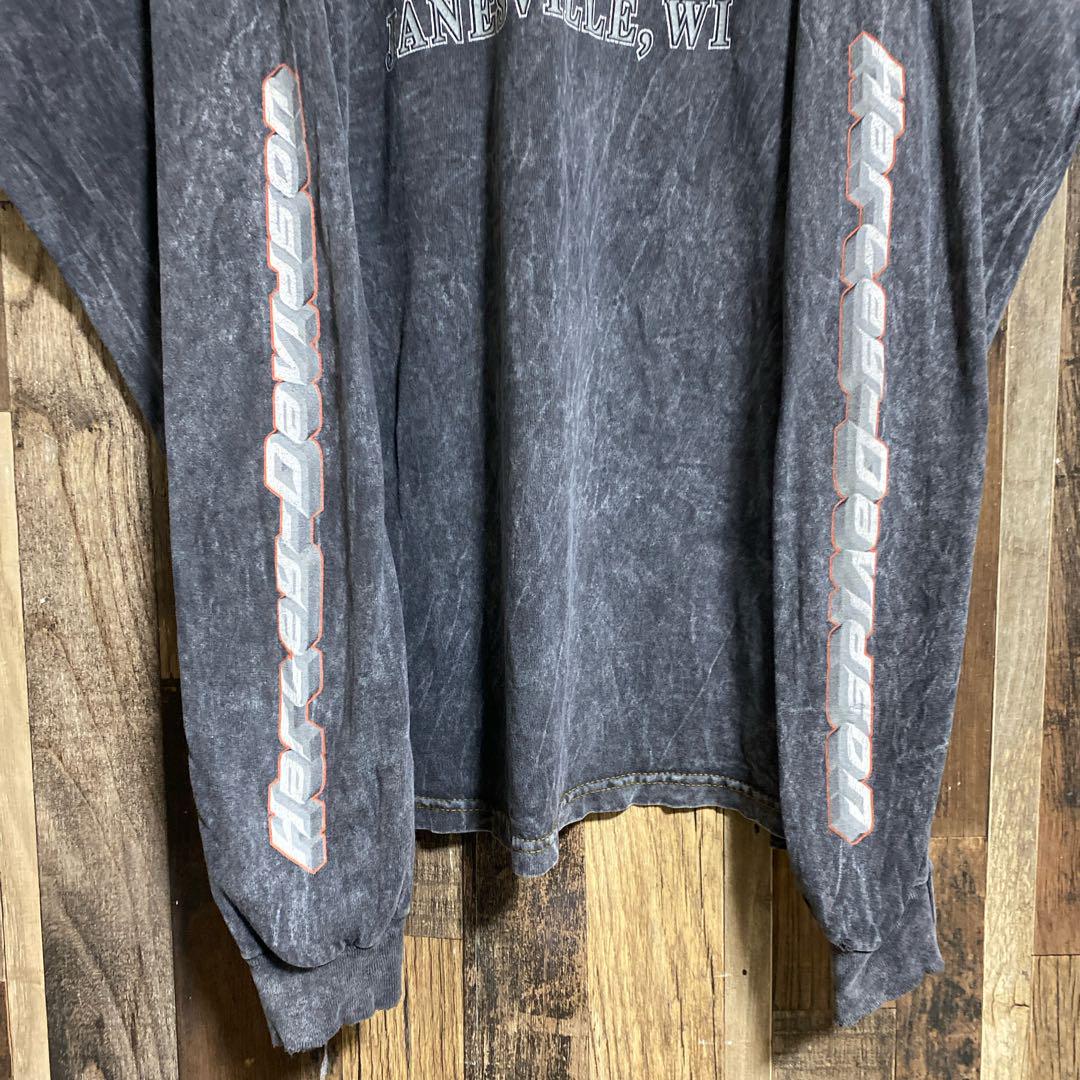 ハーレーダビッドソン USA製 Tシャツ ロンT ケミカル ウォッシュ XL