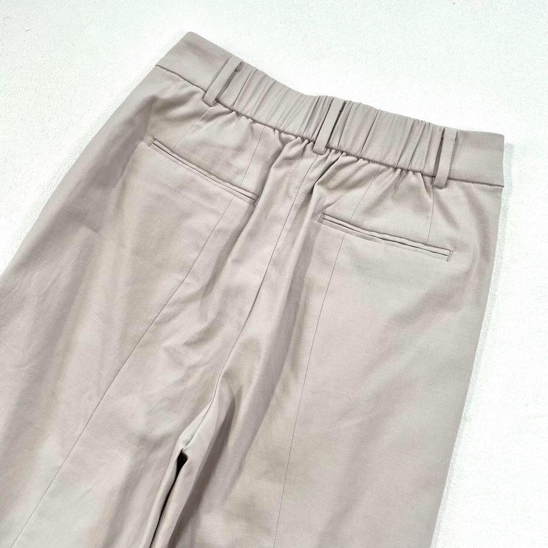 極美品✨プラステ ノーカラー リネン ワイドパンツ パンツスーツ