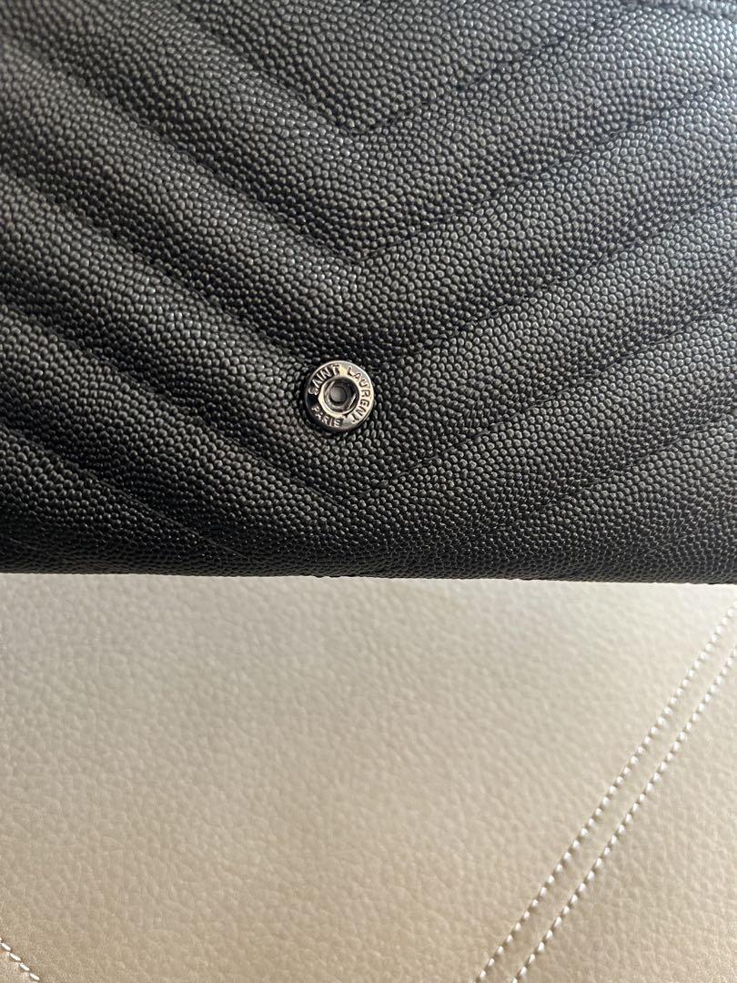 SAINT LAURENT ブラックレザー 長財布