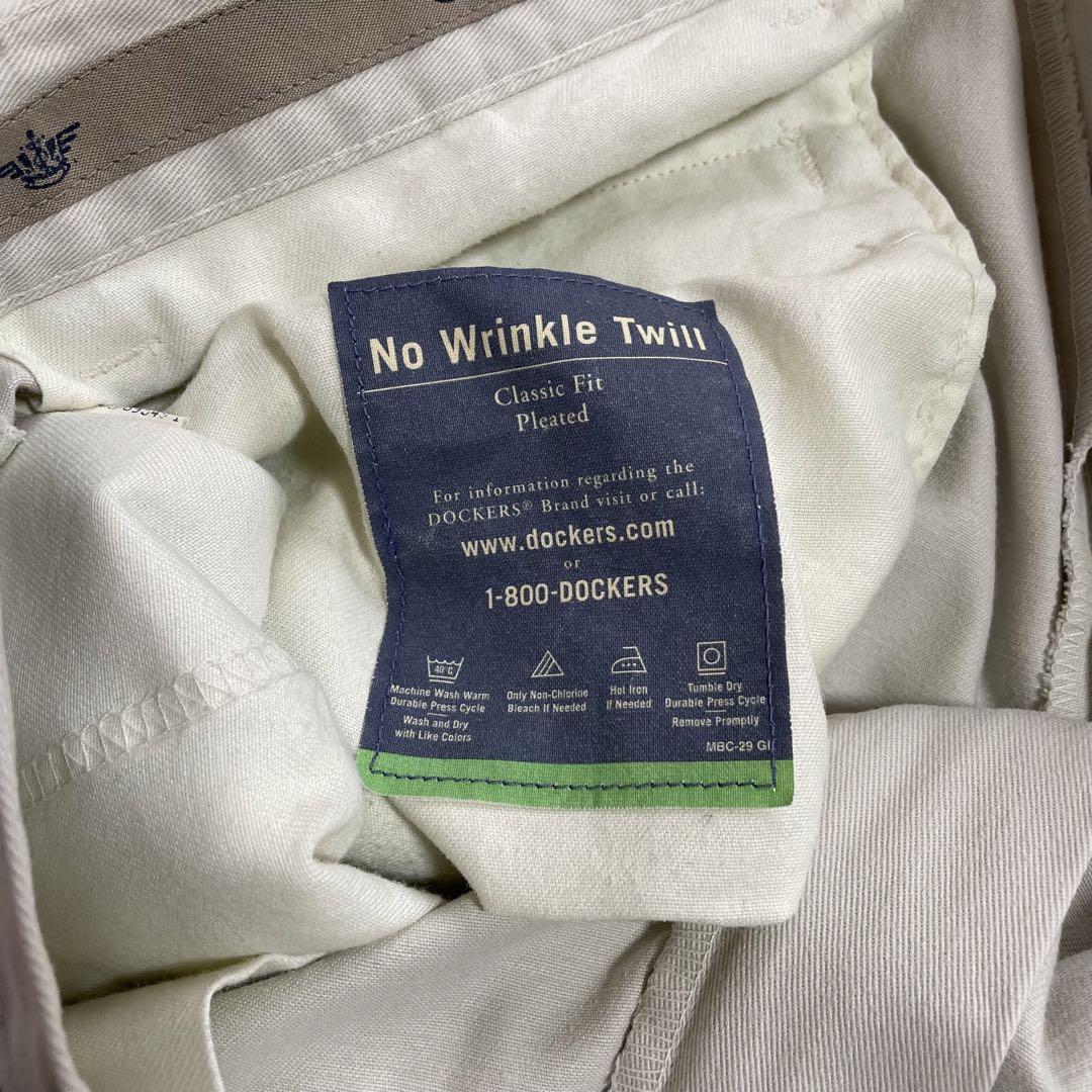 【大人気】DOCKERS 90s USA製 チノパン ツータック W32