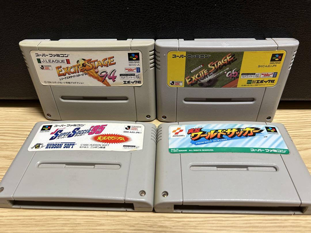 SFC 超希少スーパーファミコンソフト　サッカーゲーム4個まとめ売り サッカーゲーム 4本セット① スーパーファミコンソフト - メルカリ
