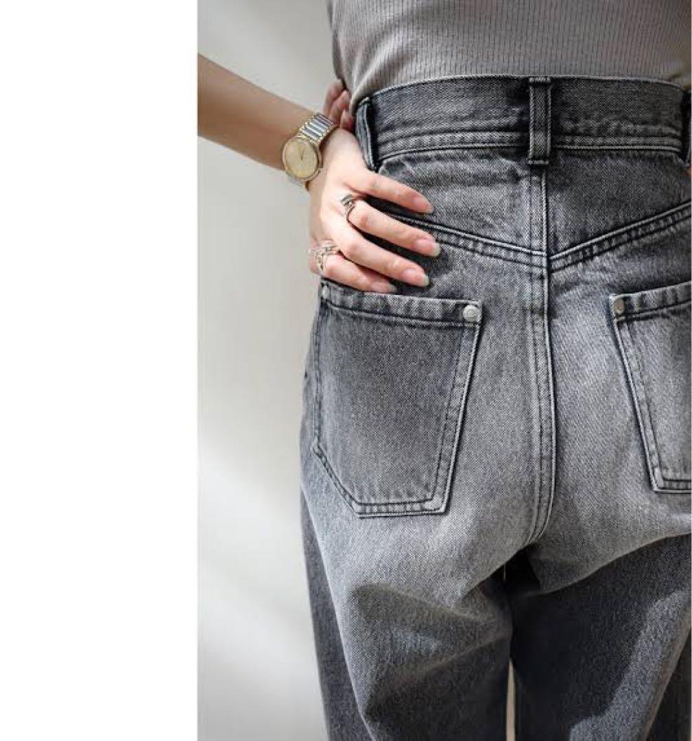 パンツ louren highwaistvintagelikestraightdenim