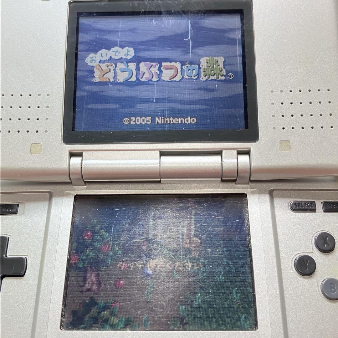 gc【清掃&動作確認済】Nintendo DS 初代 プラチナシルバー本体