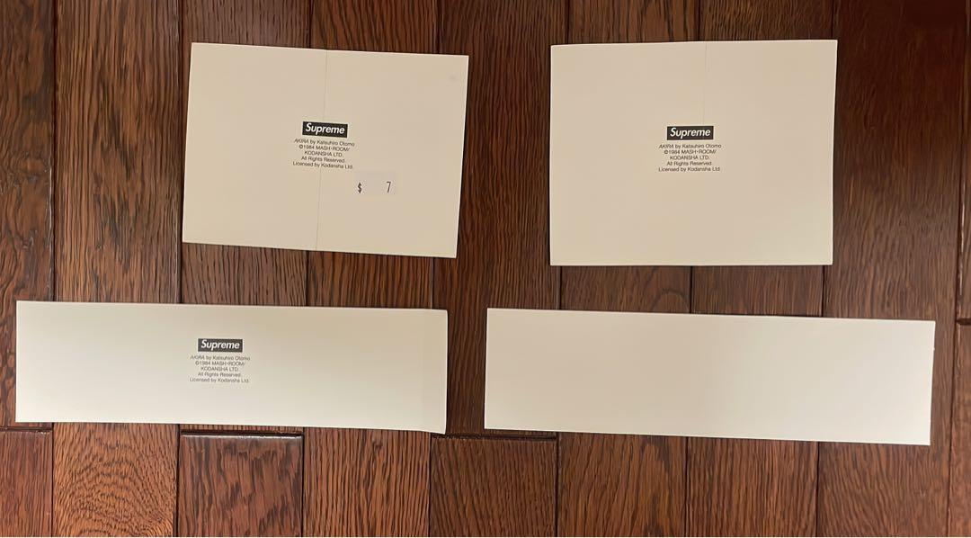 Supreme Akira アキラノベルティステッカー4点セットbox logo