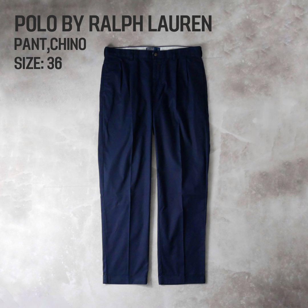 ラルフローレン 90s ポロチノ HAMMOND PANT ネイビー 36