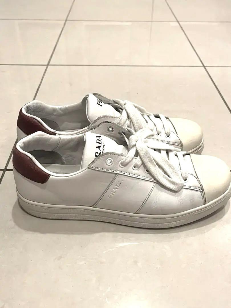 PRADA ホワイト/レッド スニーカー