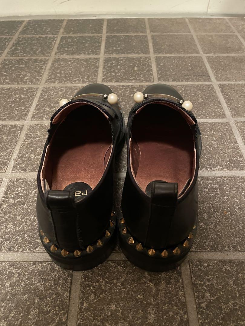 ras パール　スタッズ　ローファー