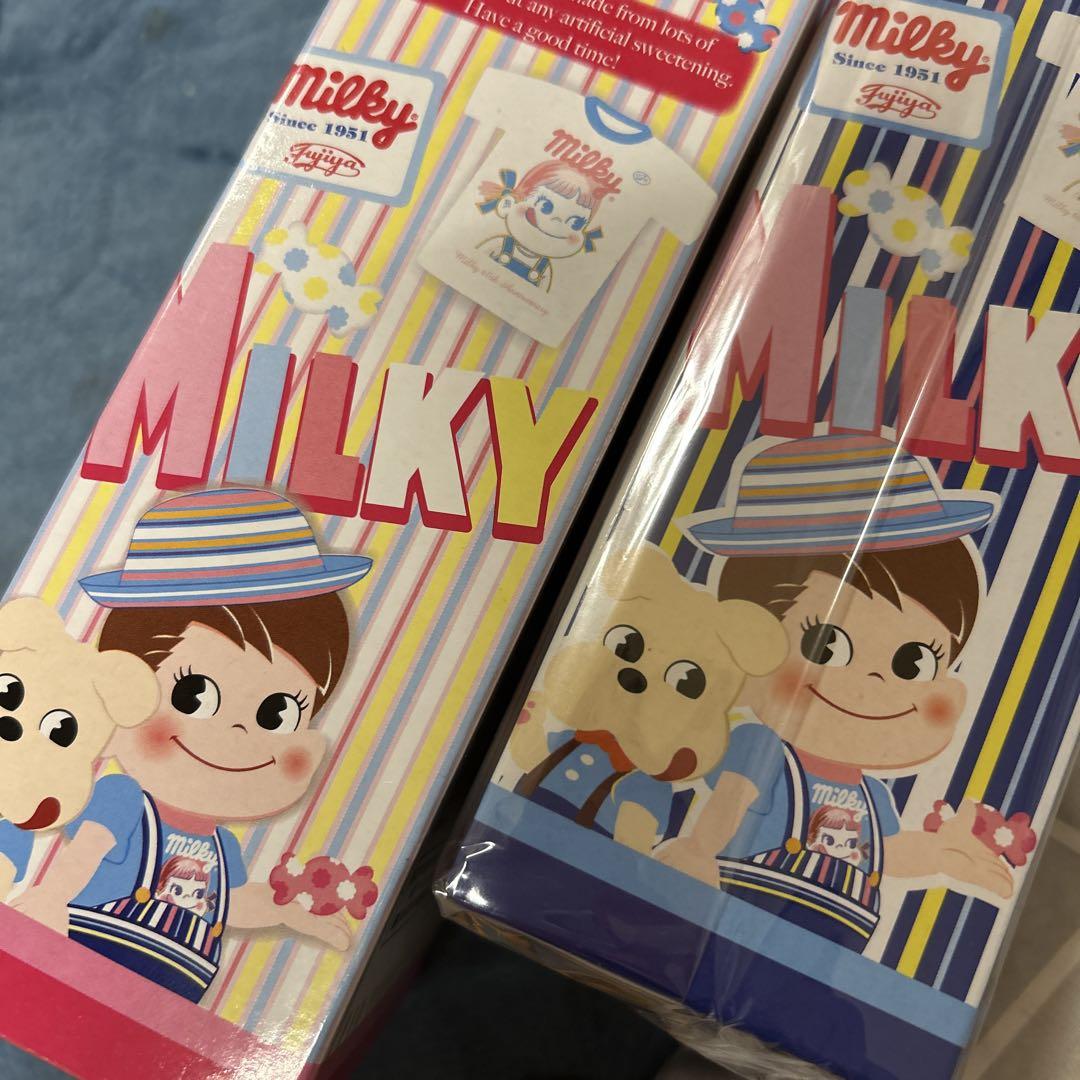 新品未開封 不二家ミルキーペコちゃん オリジナルドールカラフル