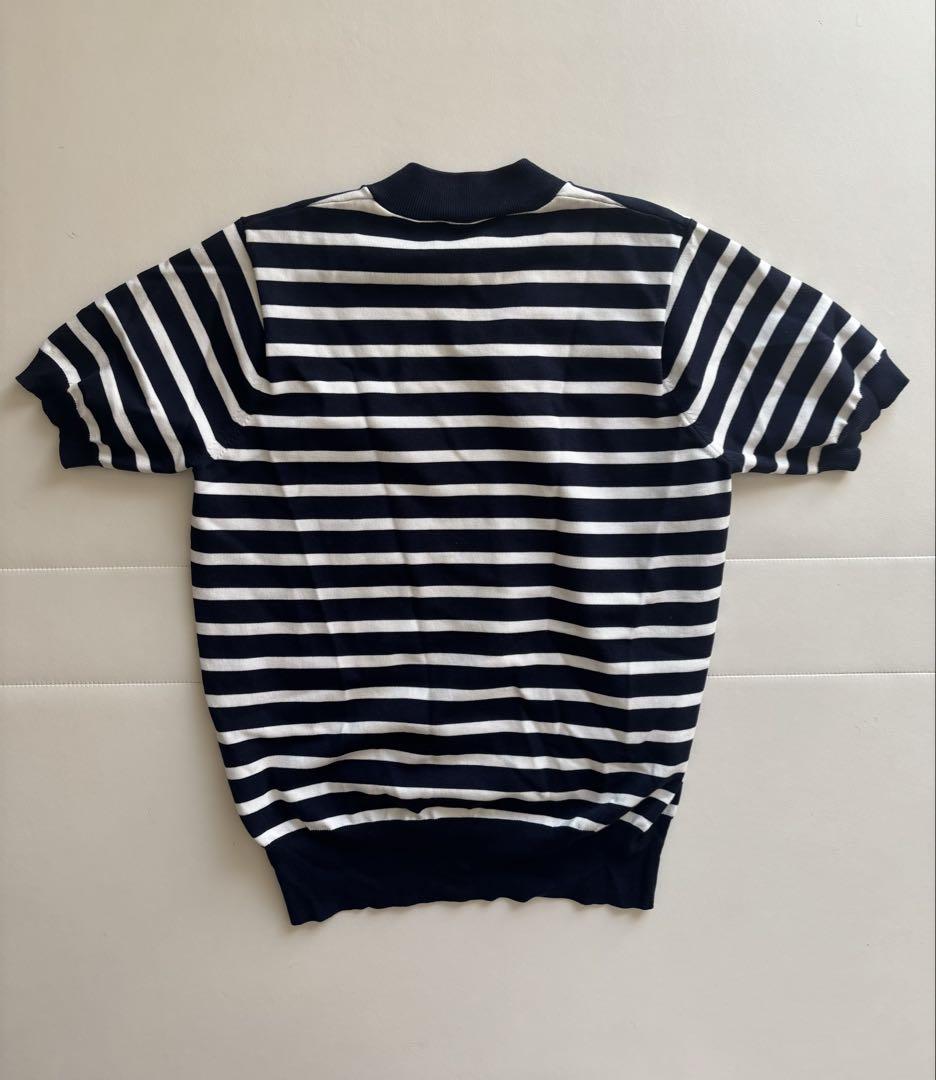 HYKE ハイク ボーダー 半袖ニット シルクニット ボーダーニット