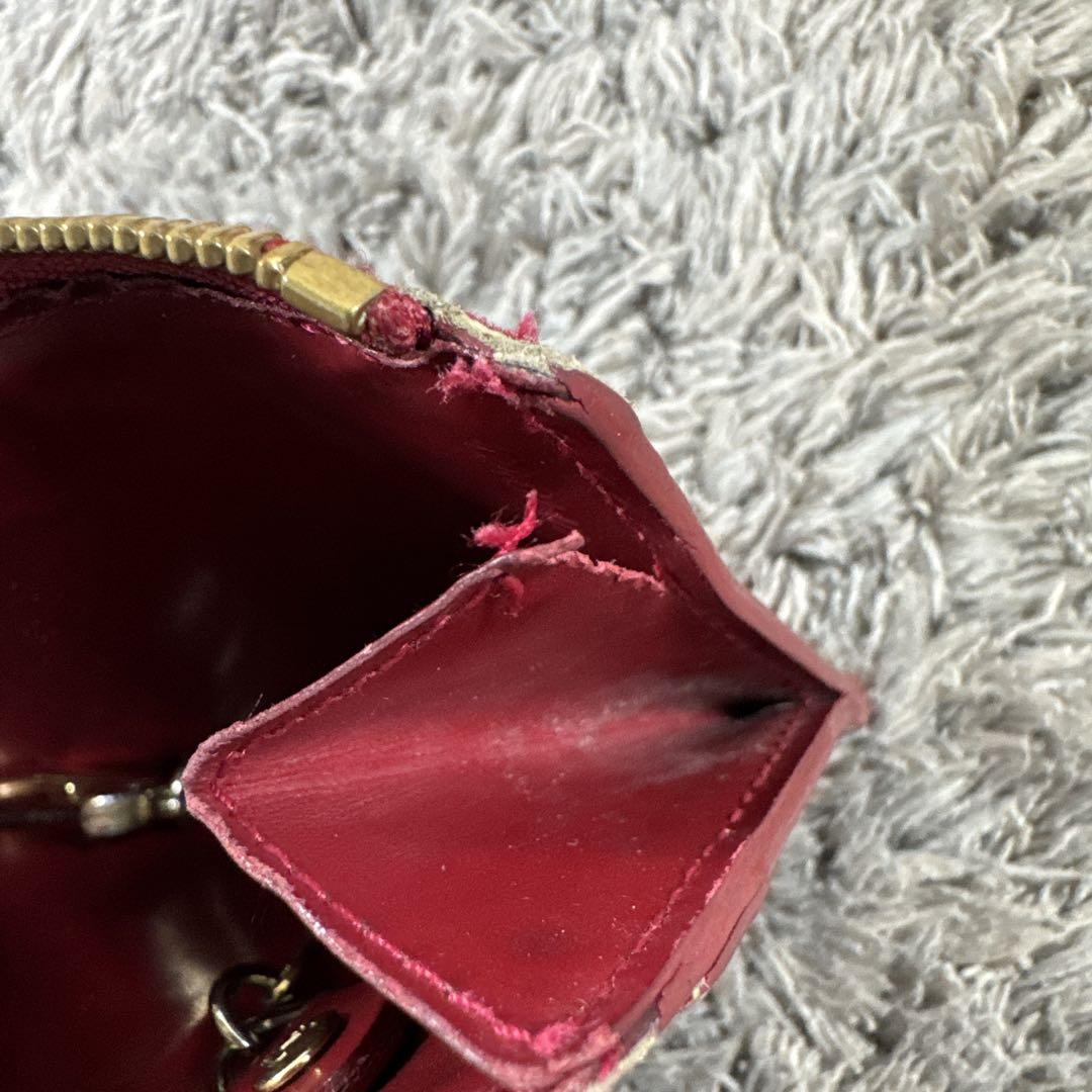 LOUIS VUITTON モノグラム ヴェルニ ポシェットクレ コインケース
