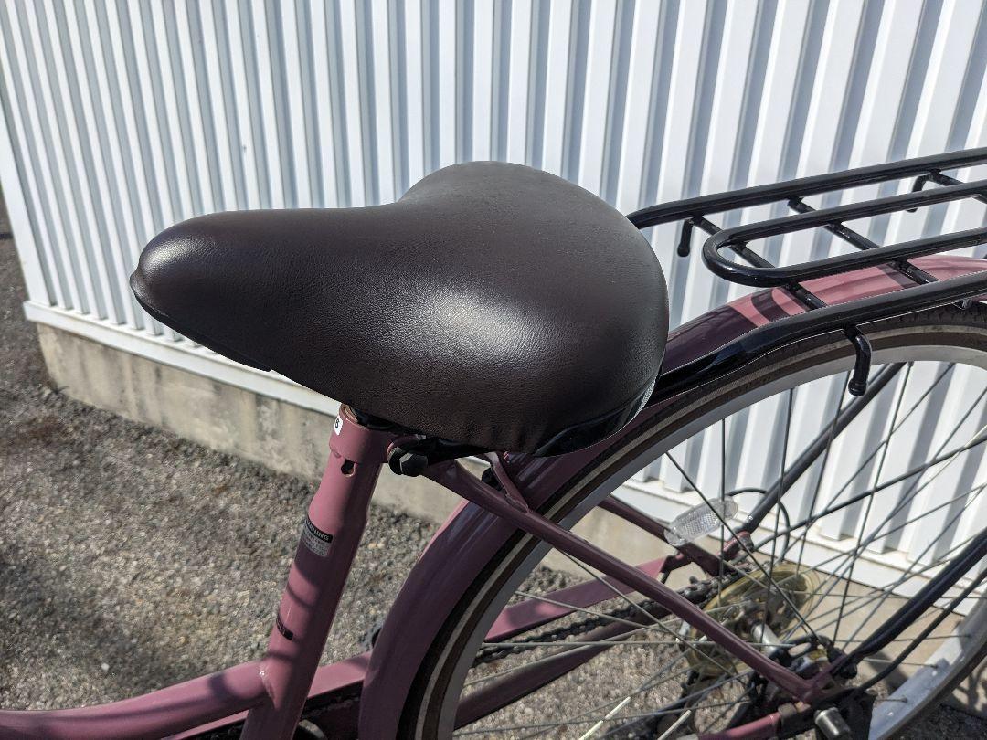 U087 普通自転車 シティサイクル 26インチ 6段変速 LEDオート