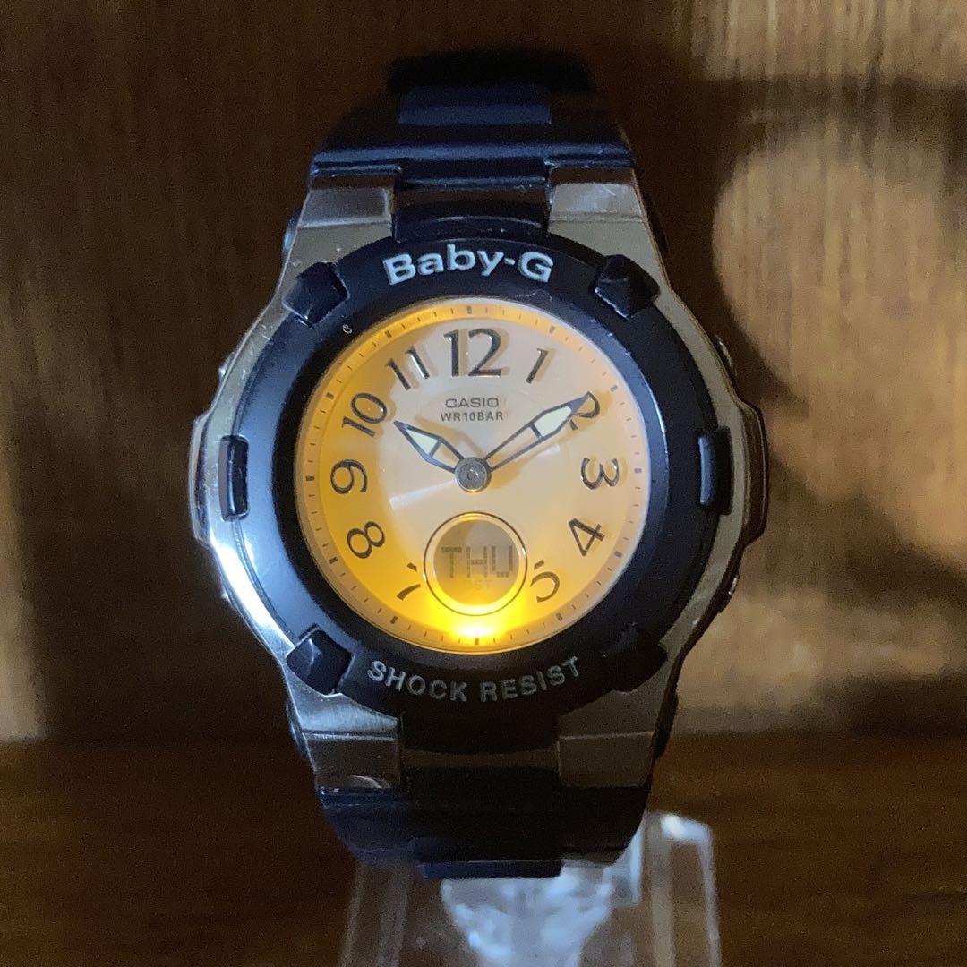 Baby-G アナデジ　電波ソーラー　ネイビー　ピンク　マルチバンド6