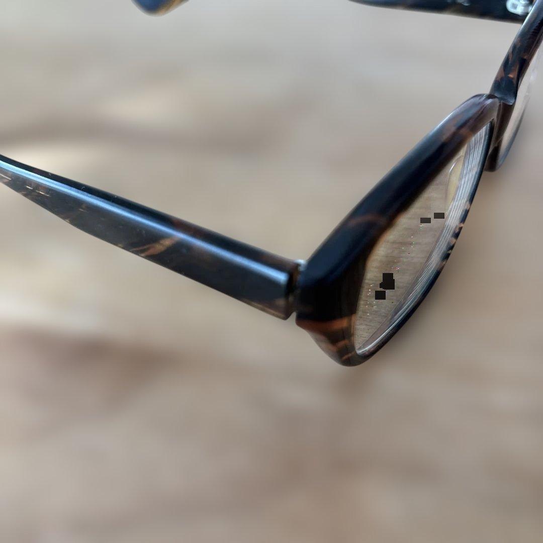 與市作 べっこう黒縁メガネ