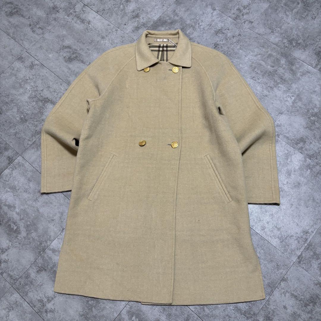 ”BURBERRY バーバリー ウール コート カシミヤ混M・BURBERRY