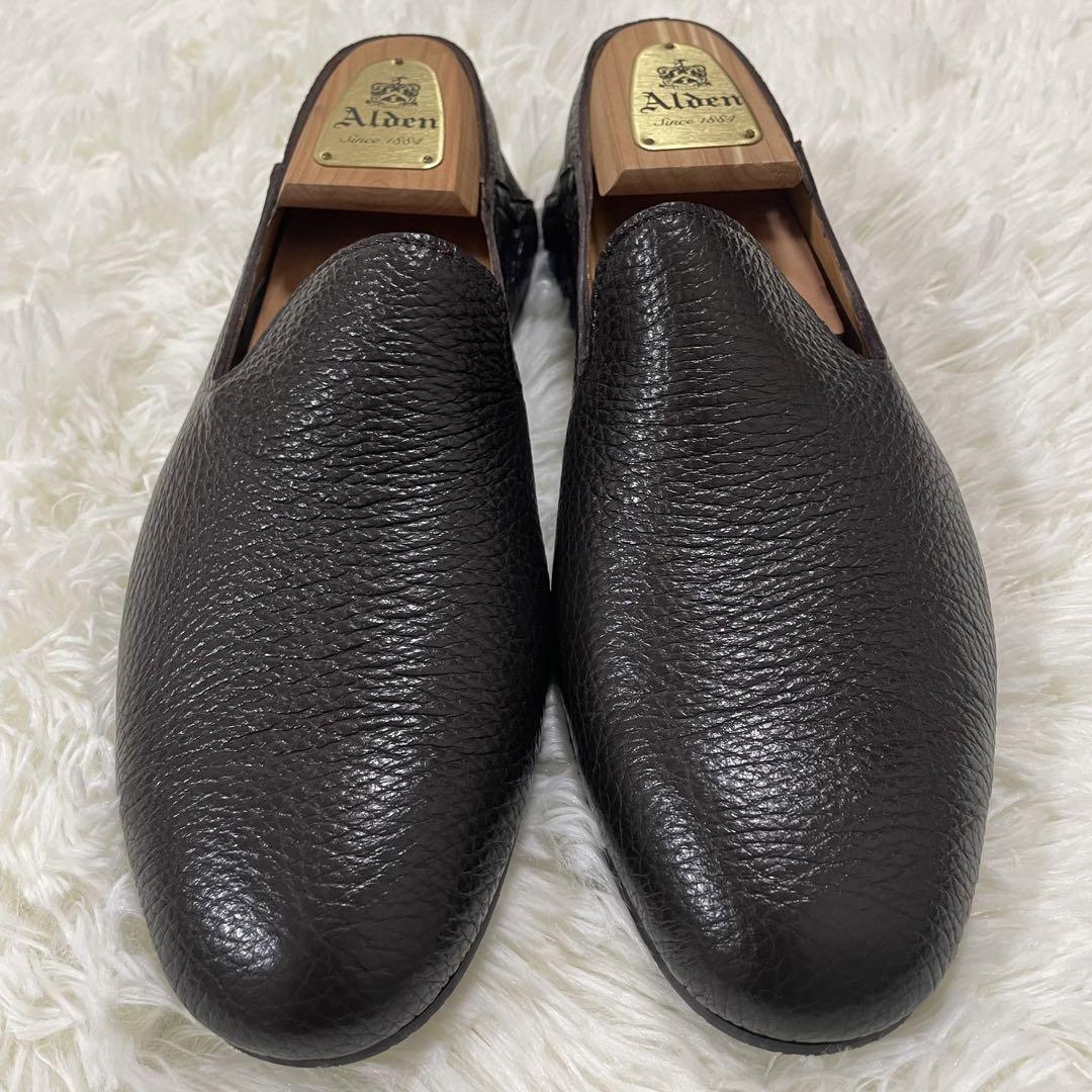 マグナーニ　Hughes Slipper　スリッポン　ダークブラウン　レザー