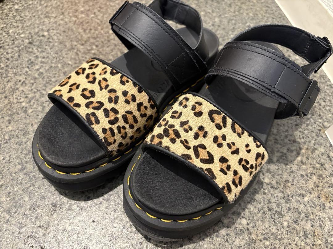 Drmartens VOSS HAIR ON LAOPARD ブラック　UK4