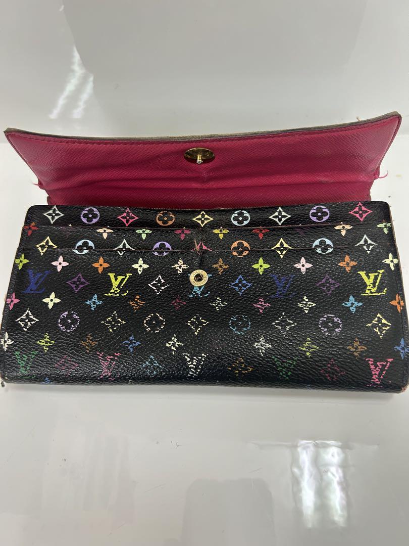 Louis Vuitton 二つ折り財布 ブラック/マルチカラー Louis Vuitton 二つ折り財布 ブラック・マルチカラー 小物