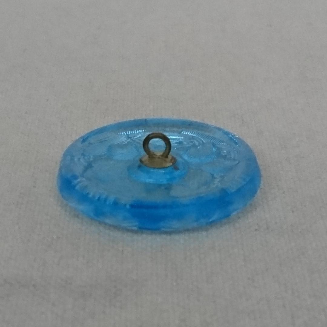 509-06 チェコ製 ボヘミヤガラス ボタン 27mm