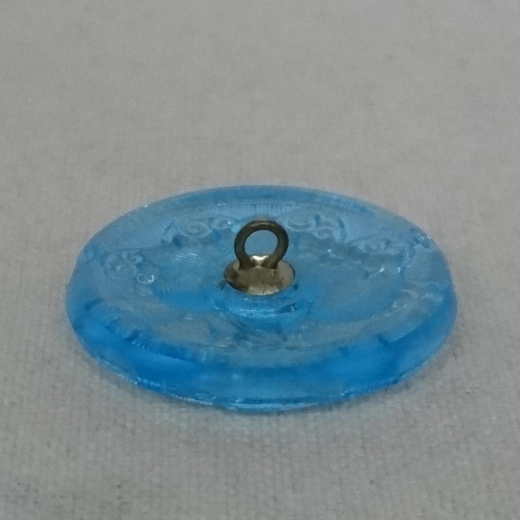 509-06 チェコ製 ボヘミヤガラス ボタン 27mm