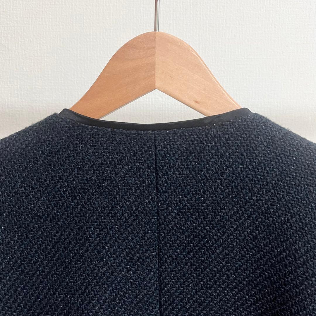 URBAN RESEARCH DOORS ツイードVネックロングジャケット