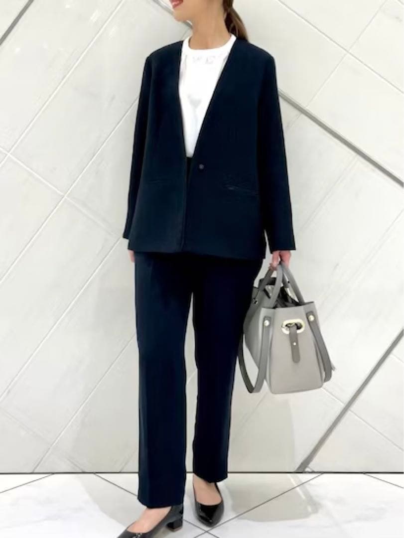 URBAN RESEARCH DOORS ツイードVネックロングジャケット