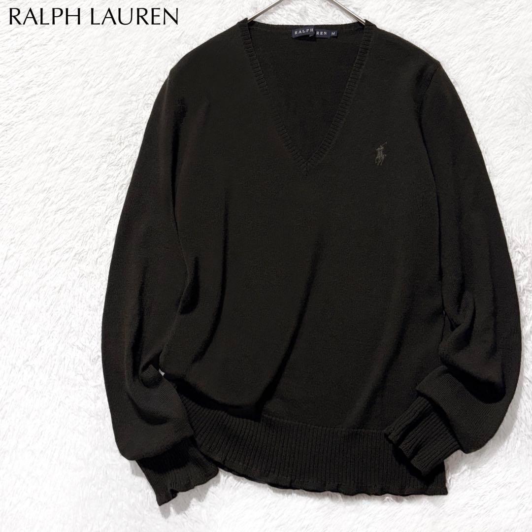 極美品】ラルフローレン ホースロゴ ウールニット ヴィンテージ