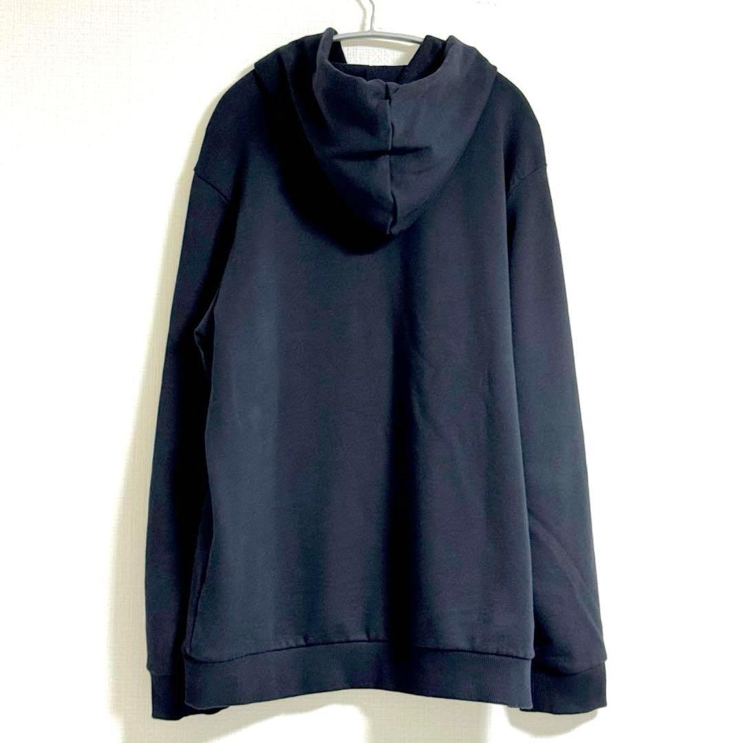 HUGO BOSS 【希少】XL 大谷翔平着用 立体ロゴ 黒 パーカ フーディ