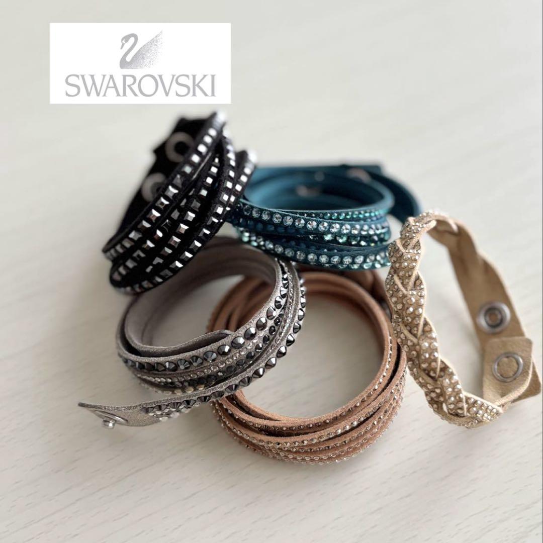 Swarovski スワロフスキーラップブレスレット 5本セット - メルカリ