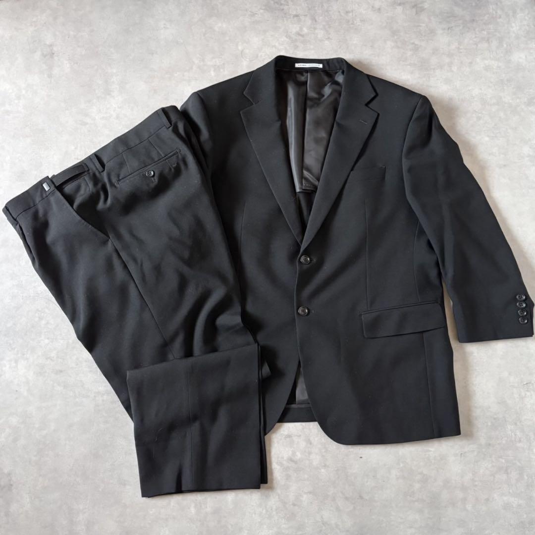 【美品】kansai yamamoto 礼服 フォーマルスーツ 黒 BB47