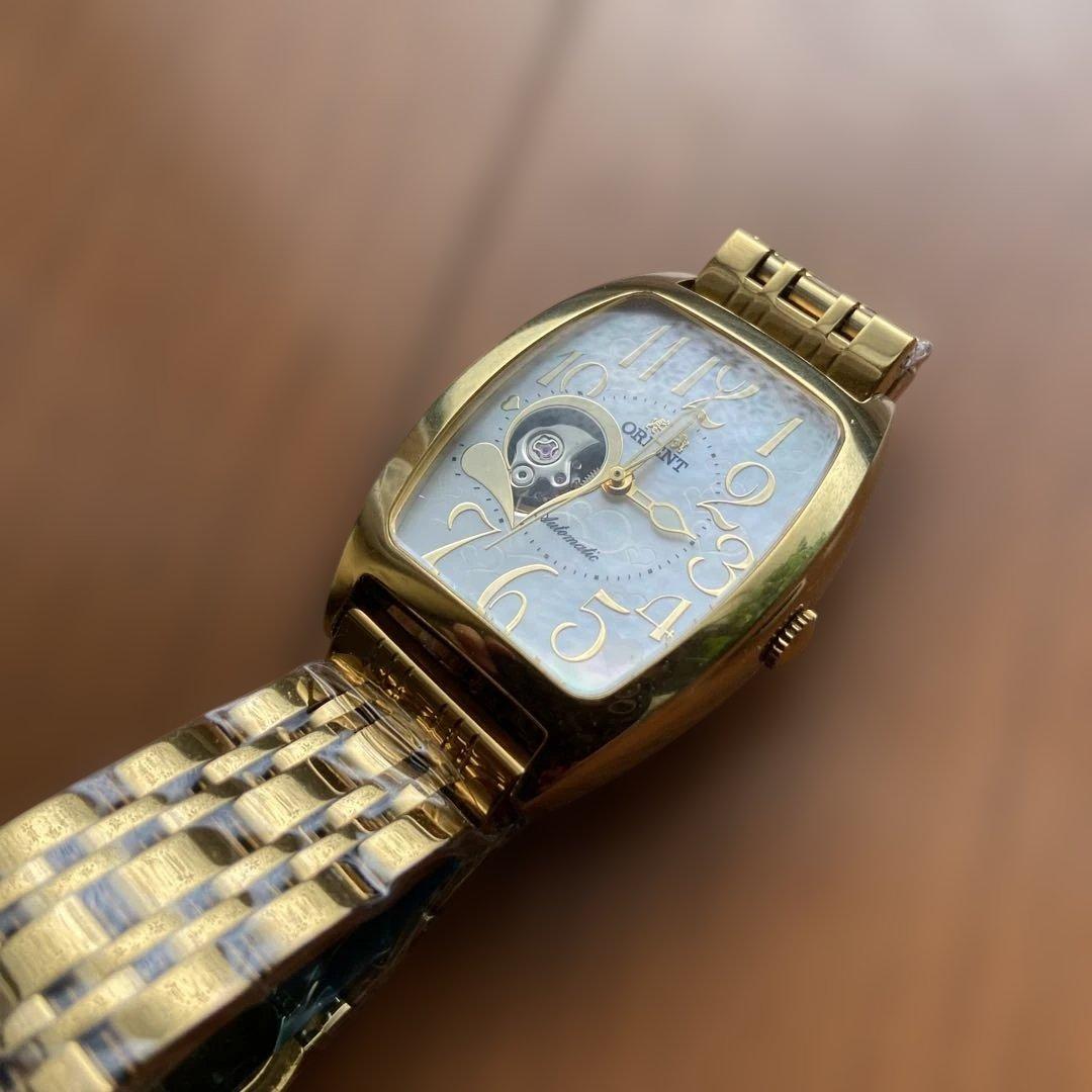 オリエント　自動巻腕時計　ベルト新品　稼働品