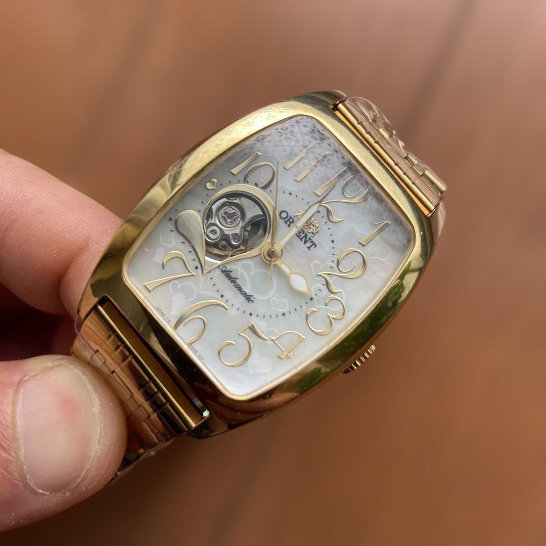 オリエント　自動巻腕時計　ベルト新品　稼働品